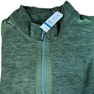 Tommy Bahama Arch Cape Half Zip Pullover Mens XL Green Heather NWT